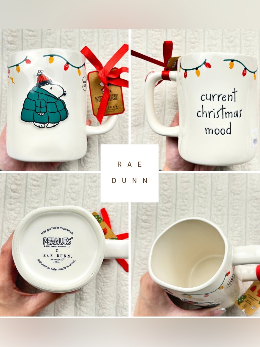 Rae Dunn Peanuts Snoopy Mug